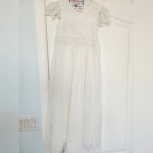 maxi dress straight cut PLEATED SILK Roseya STRAIGHT CUT DRESS Ivory / 40 / Roseya